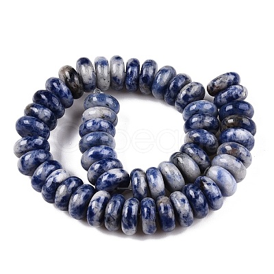 Natural Blue Spot Jasper Beads Strands G-T138-72-1