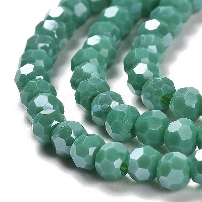 Electroplate Opaque Glass Beads Strands EGLA-A035-P4mm-A13-1