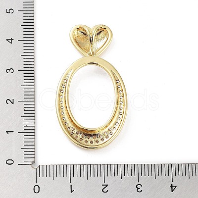 Rack Plating Brass Micro Pave Clear Cubic Zirconia Pendants KK-H474-19G-01-1