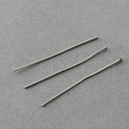 Tarnish Resistant 304 Stainless Steel Flat Head Pins STAS-R046-20mm-1