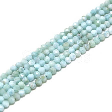 Natural Larimar Beads Strands G-A187-02B-1