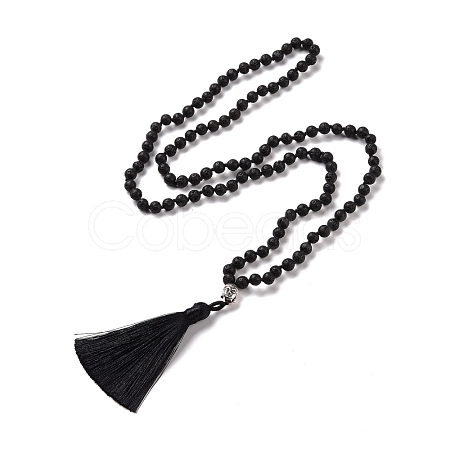 Tassel Pendant Necklaces NJEW-P191-A10-1