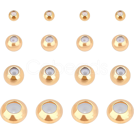 BENECREAT Brass Beads KK-BC0001-41G-NF-1