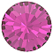 Preciosa&reg MAXIMA Crystal Round Stones, Czech Crystal, Dura Foiling, Round(431 11 615 Chaton), 70350 Fuchsia, SS18(4.2~4.4mm)