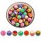 WEWAYSMILE 70Pcs 7 Styles 15mm Silicone Round Beads Making Kit, Silicone Beads Bulk, Round Silicone Beads, for Jewelry Crafts Necklace Garland Bracelet, Mixed Color, 15mm