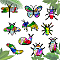 Suncatcher Craft Set, for Kids Window Paint Art Painting, Animal Pattern, 13.8~21x13.1~21cm, about 10pcs/set