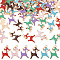 PandaHall Elite 60Pcs 6 Colors Alloy Enamel Pendants, Deer, Light Gold, Mixed Color, 21x14x3mm, Hole: 1.6mm, 10pcs/color