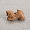 Wood Chinese Zodiac Figurines, for Home Desktop Decoration, Monkey, 18x10mm