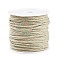 Cotton Braid Thread, with Spool, Round, Honeydew, 1.2mm, about 21.87 Yards(20m)/Roll