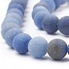 Natural Blue Aventurine Beads Strands G-T106-209-2