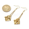 Natural Gemstone Dangle Earrings EJEW-JE05554-01-4