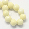 Baking Painted Glass Round Bead Strands DGLA-Q020-8mm-02-2