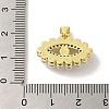 Brass Micro Pave Cubic Zirconia Pendants KK-Z042-29G-02-3