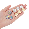 SUPERFINDINGS 18Pcs 3 Colors 304 Stainless Steel Pendants STAS-FH0001-87-3