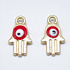 Light Gold Plated Alloy Charms ENAM-S117-28C-2