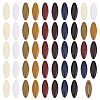 48Pcs Oval Plastic Cover Scarf Safety Pin JEWB-WH0023-57P-1