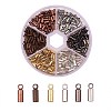 300Pcs 6 Colors Brass Cord Ends KK-CJ0001-68-1