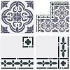 Plastic Drawing Painting Stencils Templates Sets DIY-WH0172-849-1