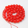 Natural Dyed Jade Beads Strands G-E111-12mm-1-2