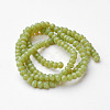 Faceted Imitation Jade Glass Beads Strands X-GLAA-R135-3mm-28-2