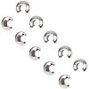 Unicraftale 304 Stainless Steel Crimp Beads Covers STAS-UN0001-58P-2