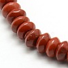 Rondelle Natural Red Jasper Beads Strands G-P062-07A-3