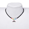 Glass Beads Pendants Necklaces NJEW-JN02562-6