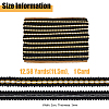 Centipede Braided Polyester Lace Trim OCOR-WH0092-02B-2