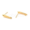 Brass Stud Earring Findings X-KK-F824-003G-2
