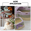 Fingerinspire Flat Round & Oval Wood Knitting Crochet Bottoms DIY-FG0005-02-6