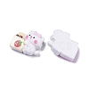 Opaque Cute Animal Resin Decoden Cabochons RESI-B024-02D-2