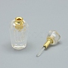 Natural Quartz Crystal Openable Perfume Bottle Pendants G-E556-02A-3
