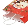 Christmas Paper Santa Claus Printed Tote Bags ABAG-P015-04B-4