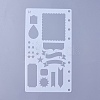Plastic Drawing Painting Stencils Templates DIY-WH0143-18K-2