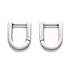 304 Stainless Steel Huggie Hoop Earrings STAS-J033-12B-P-2