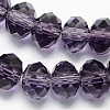 Handmade Imitate Austrian Crystal Faceted Rondelle Glass Beads X-G02YI071-1