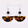 Cellulose Acetate(Resin) Dangle Earring EJEW-JE03159-2
