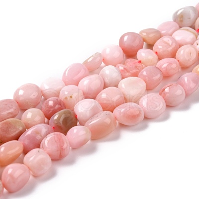 Natural Pink Opal Beads Strands G-F706-10B-1