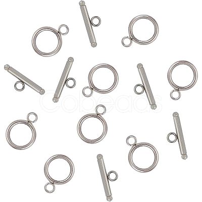 Unicraftale 304 Stainless Steel Toggle Clasps STAS-UN0002-24P-1