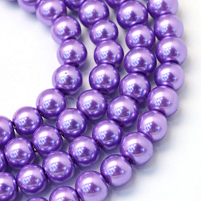 Baking Painted Glass Pearl Bead Strands HY-Q003-5mm-27-1