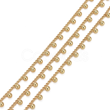 Handmade Brass Curb Chains CHC-F013-03G-1