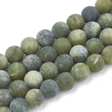 Natural Xinyi Jade/Chinese Southern Jade Beads Strands G-T106-072-1