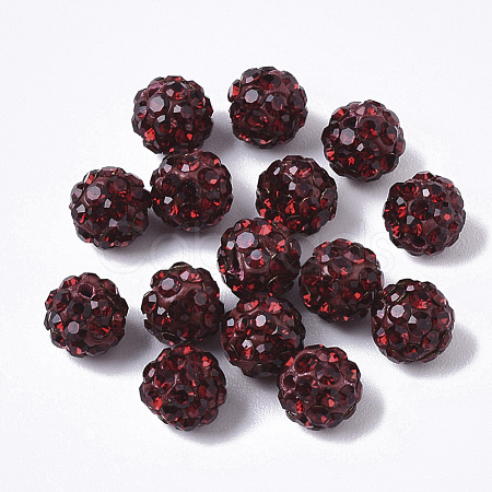 Pave Disco Ball Beads RB-T017-02-16-1