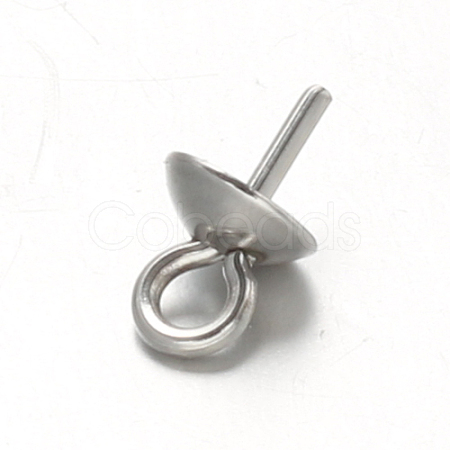 304 Stainless Steel Cup Pearl Peg Bails Pin Pendants STAS-G170-16P-4mm-1