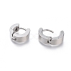 Tarnish Resistant 304 Stainless Steel Huggie Hoop Earrings EJEW-O087-09D-P-2