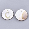 Natural Freshwater Shell Pendants SHEL-N027-04C-1