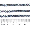 Transparent Electroplate Glass Beads Strands EGLA-A039-T3mm-UA07-4