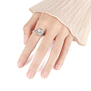 Star Moon Rotatable Open Ring for Women PW-WG4E599-02-2