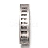 Non-Tarnish 304 Stainless Steel Slide Charms STAS-Z025-10P-1