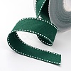 Grosgrain Polyester Ribbons for Gift Packings SRIB-I001-025-587W-1